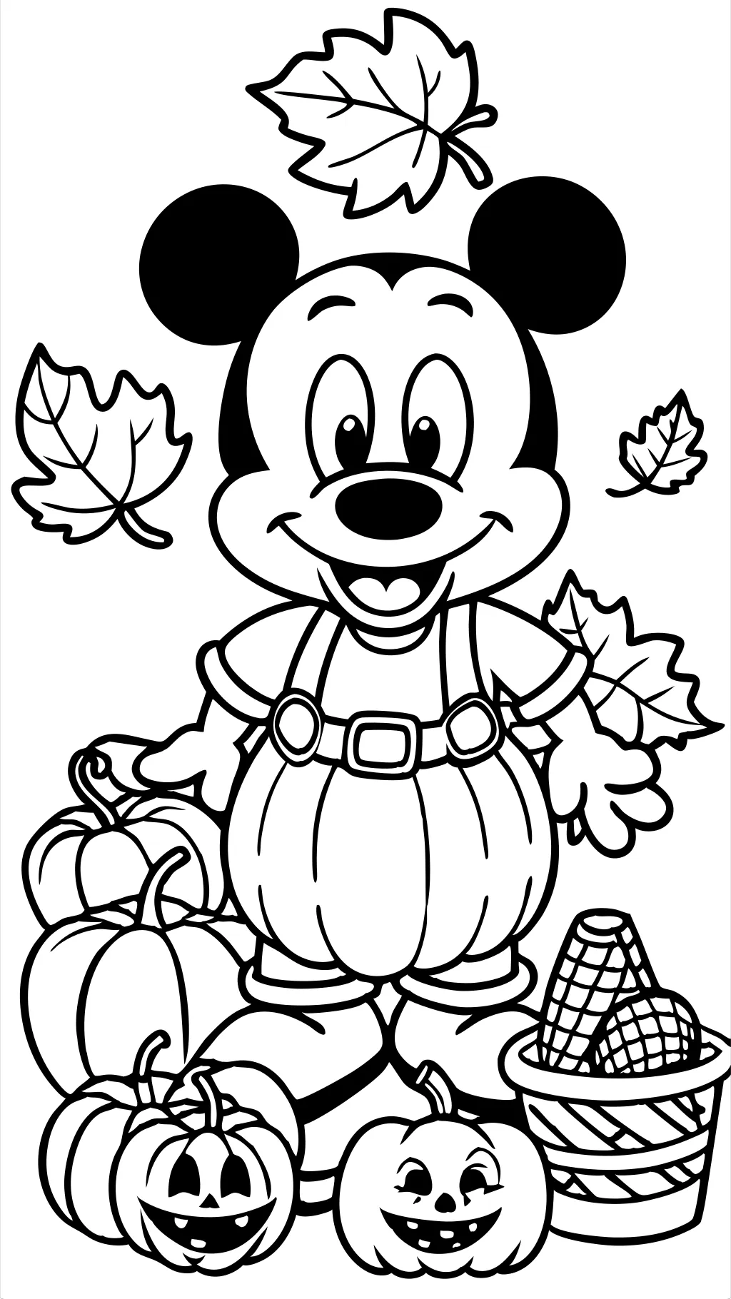 Paginas para colorear de Fall Disney